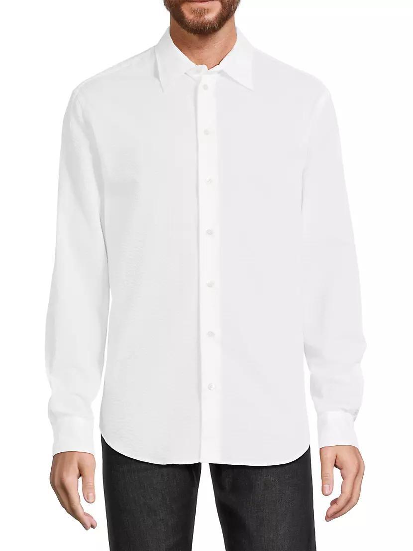 Seersucker Button-Up Sport Shirt Product Image