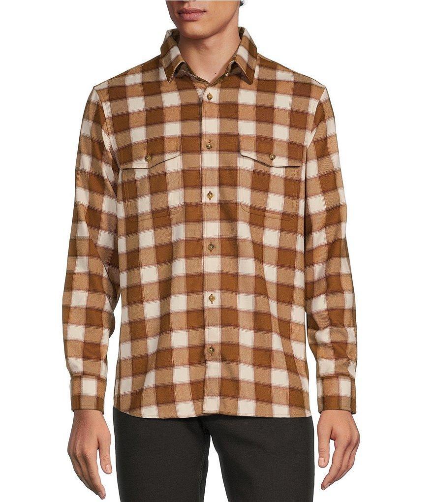 Rowm Long Sleeve Jaspe Small Buffalo Plaid Button Down Shirt Product Image