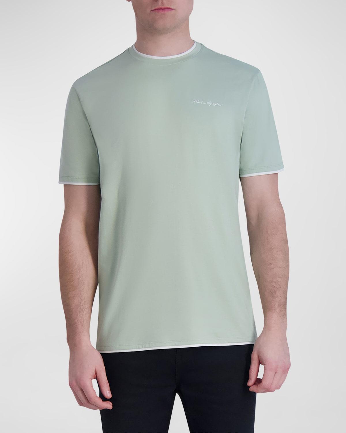 Men's Double-Hem Logo T-Shirt Product Image