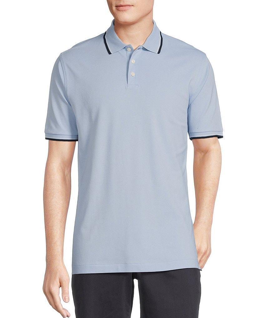 Cremieux Blue Label Classic Fit Pique Short Sleeve Polo Shirt Product Image