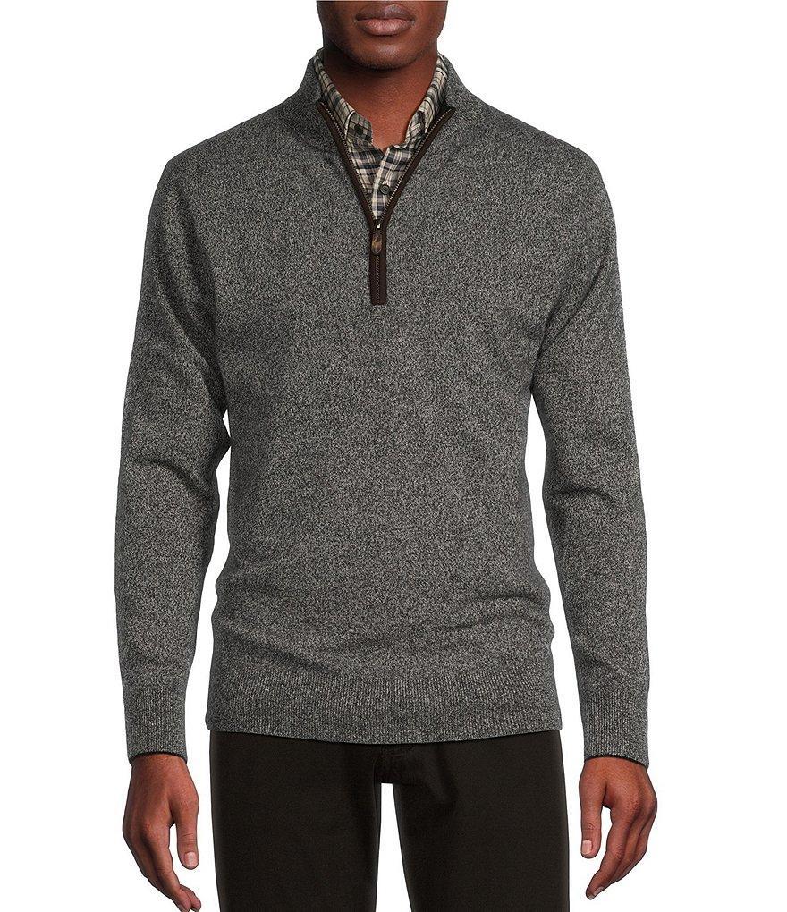 Cremieux Blue Label Luxury Cashmere Quarter-Zip Sweater Product Image