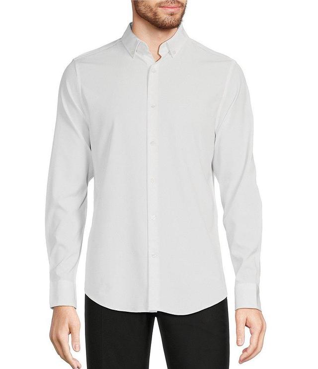 Murano Slim Fit Performance Stretch Solid Long Sleeve Woven Shirt Product Image