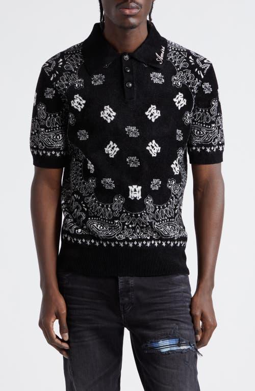 AMIRI Bandana Short Sleeve Polo Product Image