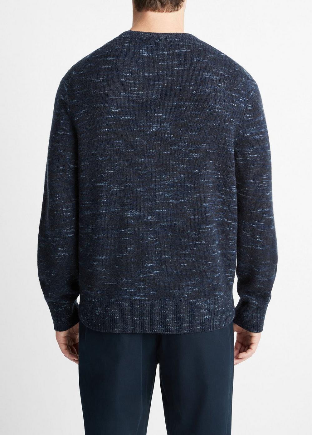 Space Dye Wool-Cashmere Crew Neck Sweater Product Image