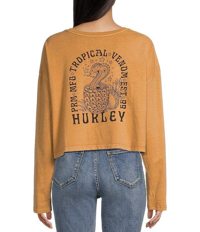 Hurley Trouble In Paradise Long Sleeve Cropped T-Shirt Product Image