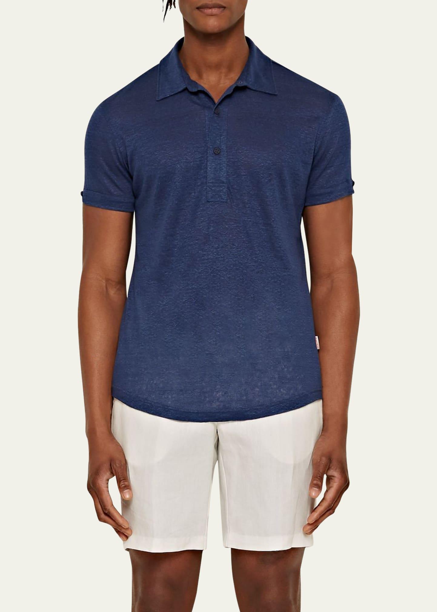 Mens Sebastian Linen Polo Shirt Product Image