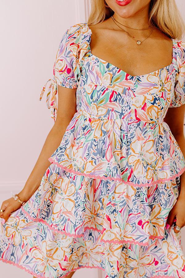 Springtime Chic Tiered Mini Dress Product Image