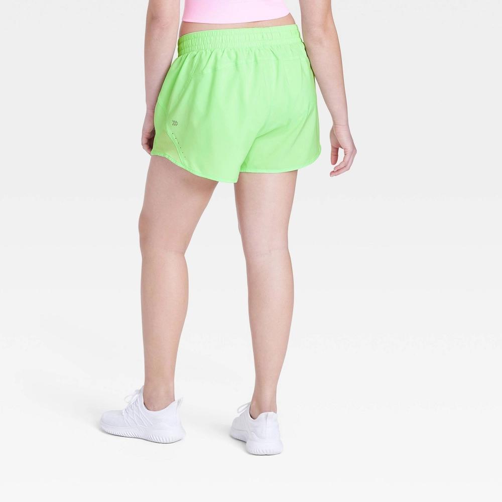 Womens Woven Mid-Rise Run Shorts 3 - All In Motion Light M Product Image