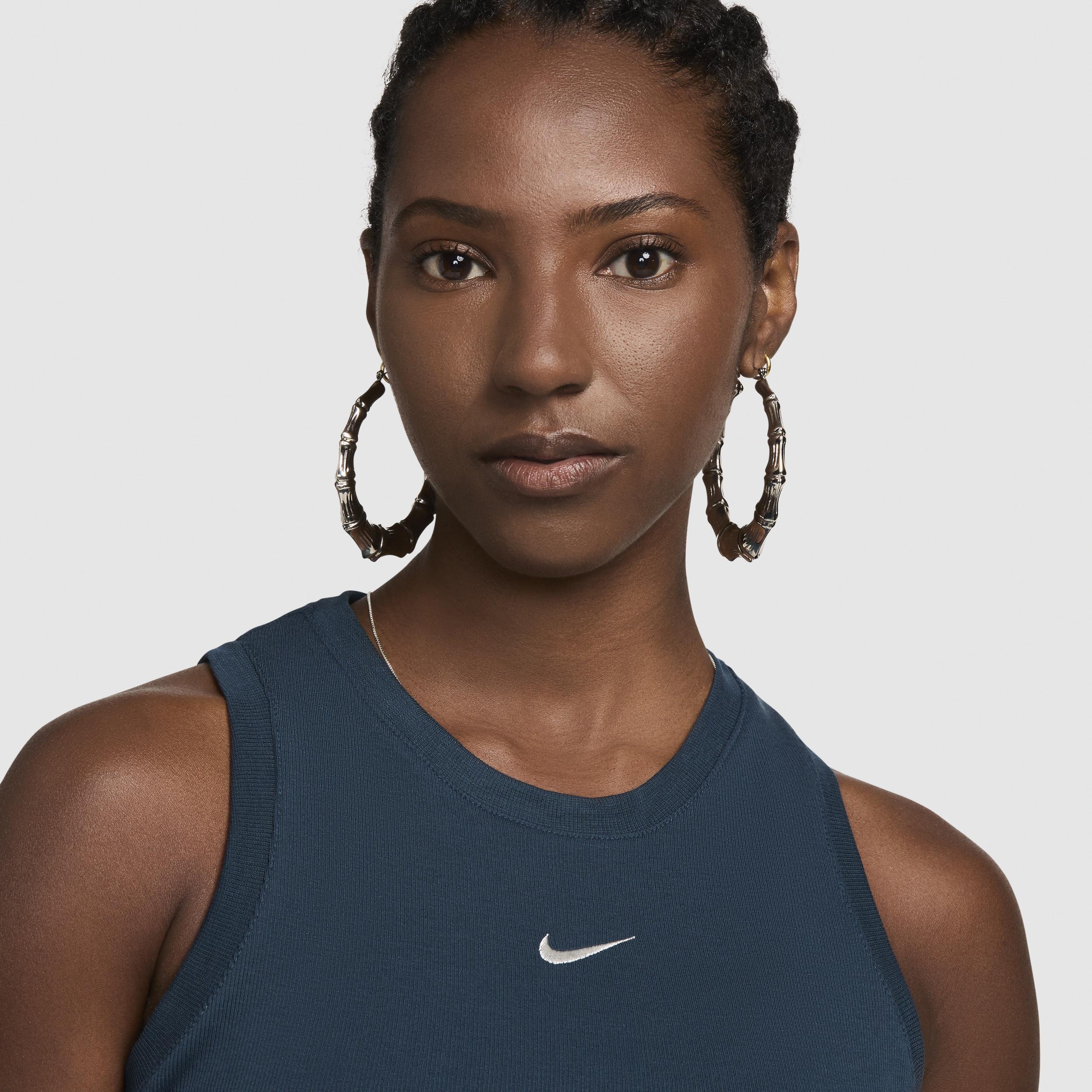 Women's Nike Sportswear Chill Knit Tight Cropped Mini-Rib Tank Top product image