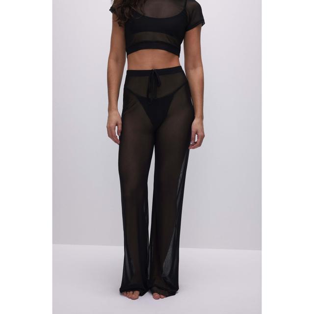 Good American Mesh Wide Leg Swim Cover-Up Pants Product Image