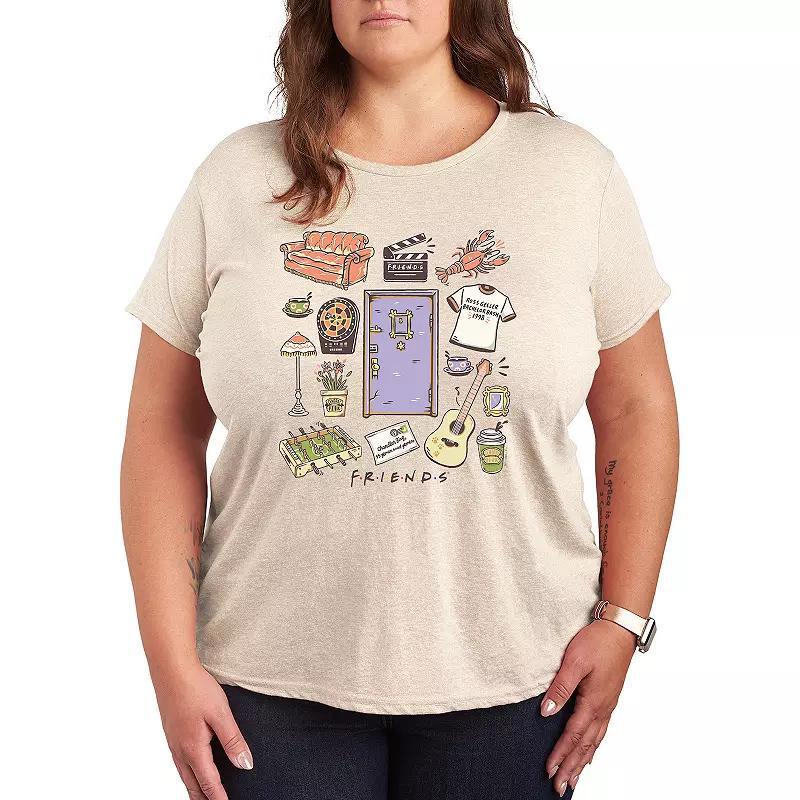 Plus Friends Collage Graphic Tee, Womens Product Image