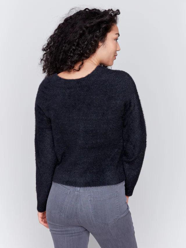 Fuzzy Knit Cardigan Product Image