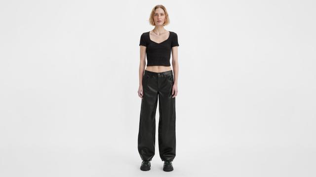 Levi's Leather Baggy Dad Women's Pants Product Image