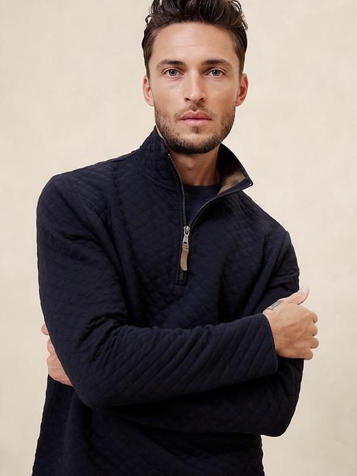 Quilted Half Zip Product Image