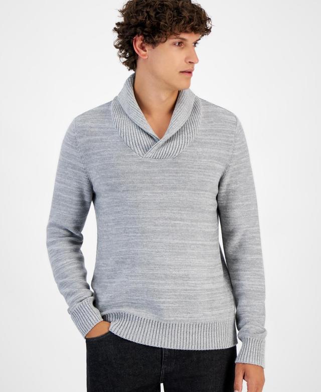 Sun + Stone Mens Marled Shawl-Collar Long Sleeve Pullover Sweater, Created for Macys Product Image