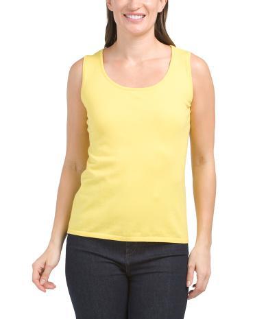 Pima Cotton Blend Tank Top for Women Product Image