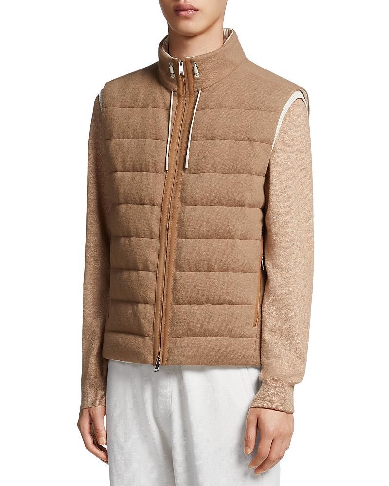 ZEGNA Oasi Elements Channel Quilted Cashmere Down Jacket Product Image