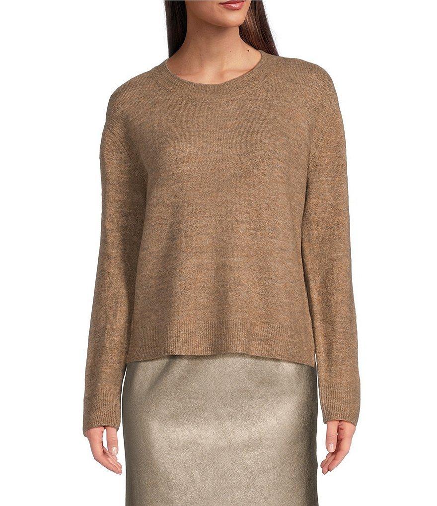 Alex Marie Emmylou Knit Crew Neck Long Sleeve Cropped Sweater product image