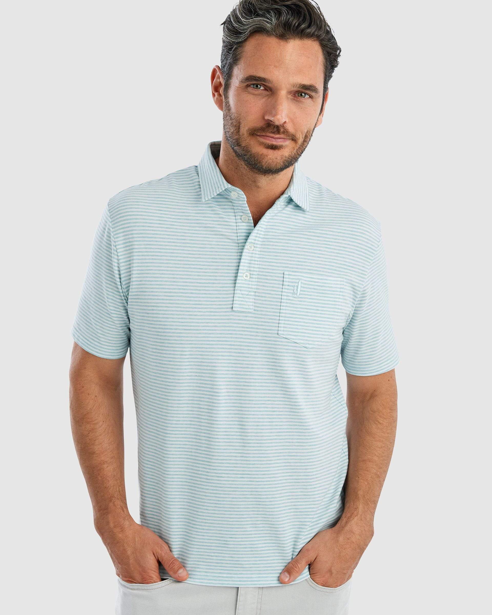 Dante Striped Polo Product Image