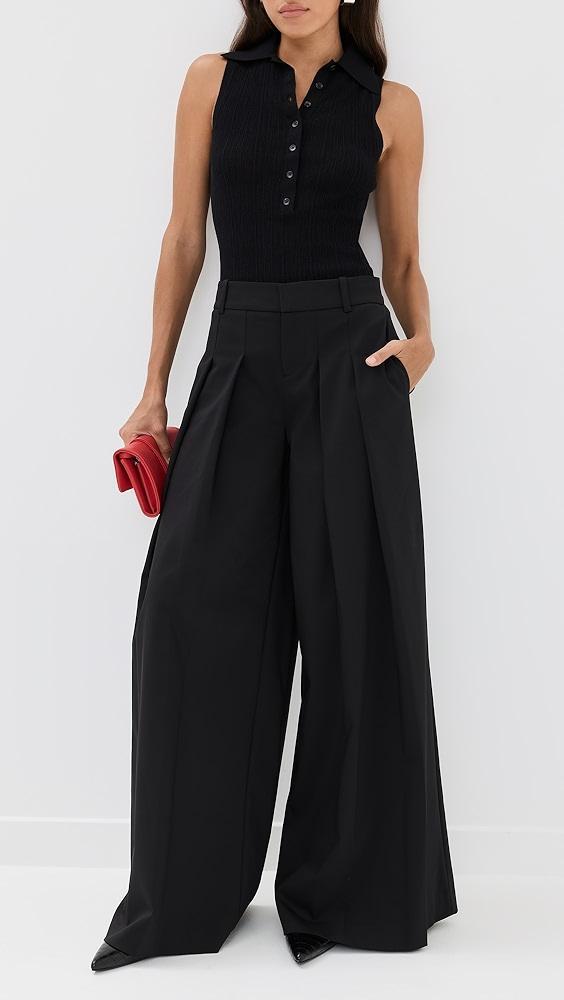 alice + olivia Blaire Ultra Pleated Pants | Shopbop Product Image