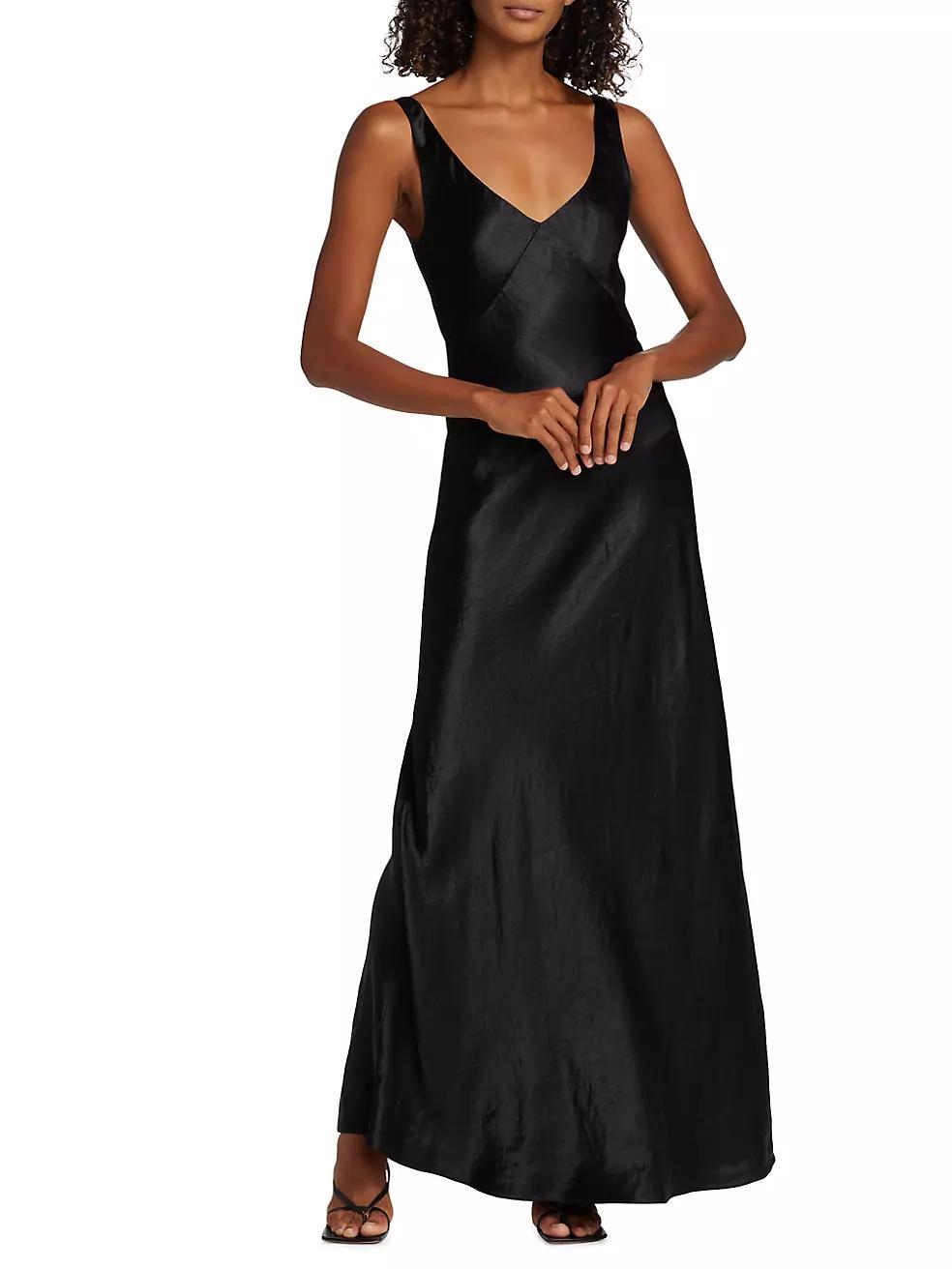 V-Neck Maxi Slip Dress Product Image