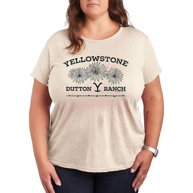 Plus Yellowstone Wildflowers Graphic Tee, Womens Product Image