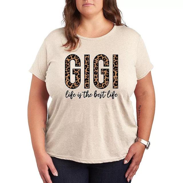 Plus Gigi Life Is The Best Life Graphic Tee, Womens Product Image