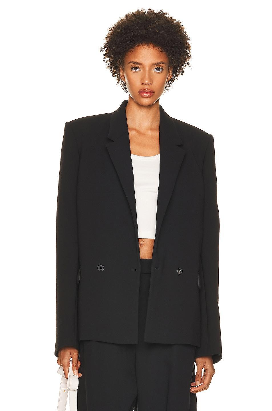 WARDROBE.NYC x Hailey Bieber HB Blazer Black. (also in L, M, S, XXS). Product Image