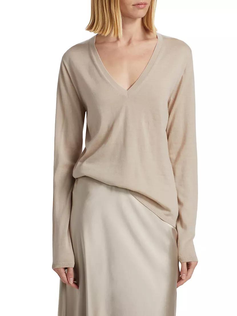 Borel Cashmere V-Neck Sweater Product Image