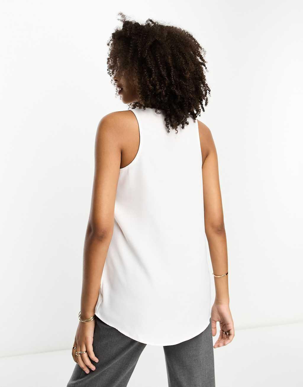 River island scoop neck dressy tank top Product Image