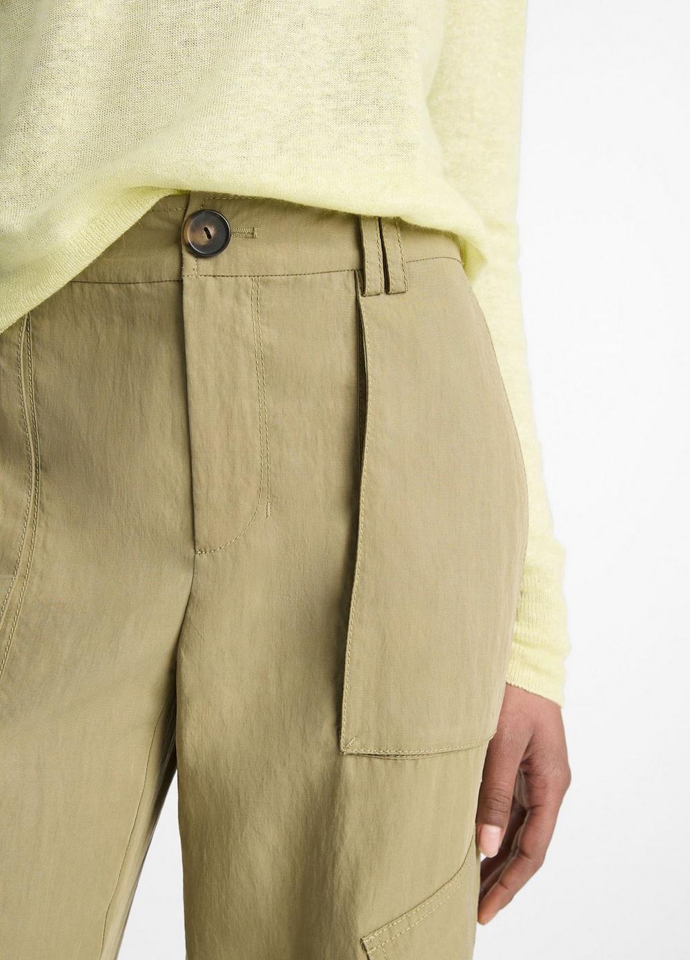 Mid-Rise Fluid Cargo Trouser Product Image