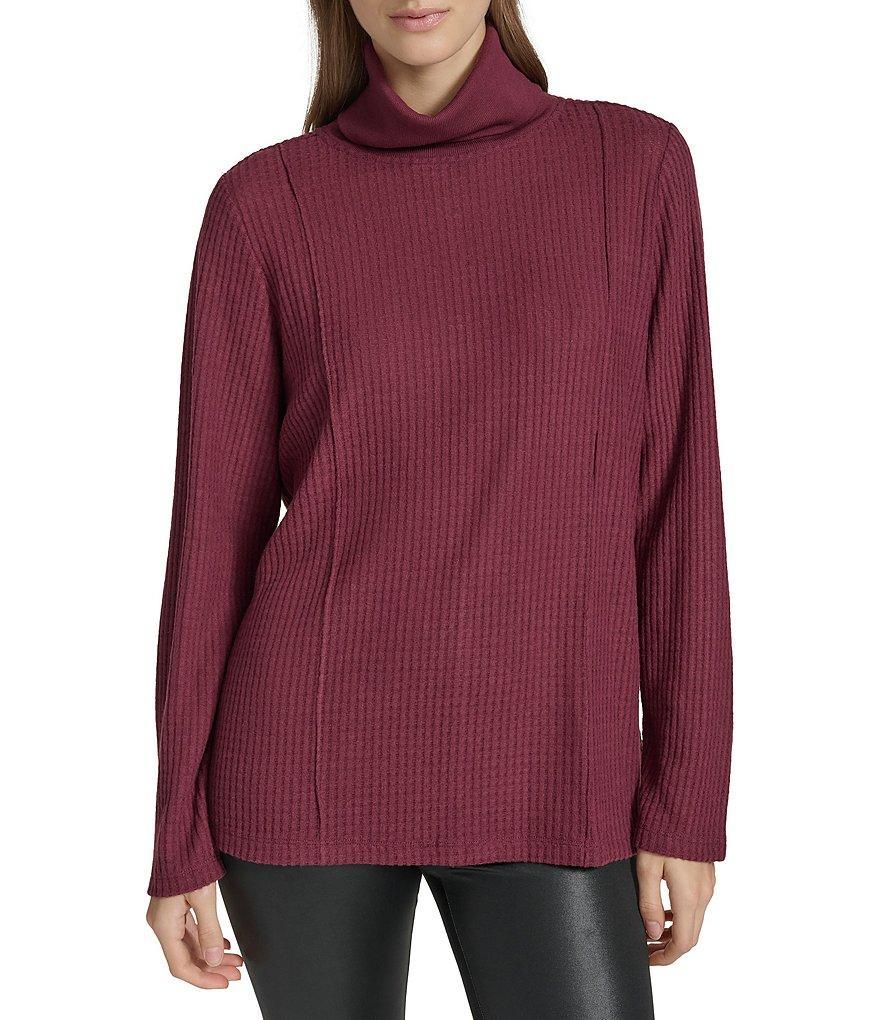 Andrew Marc Sport Brushed Waffle Turtleneck Tunic product image