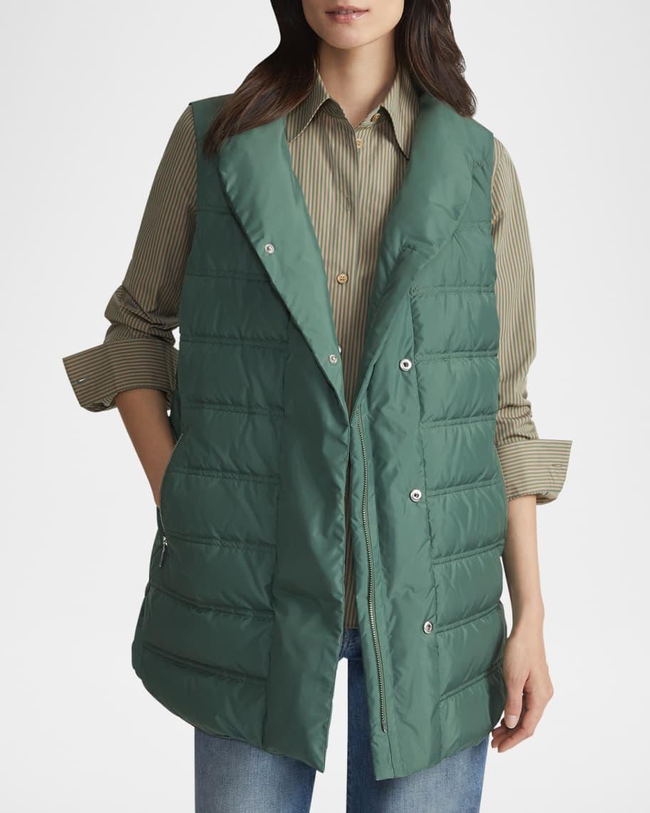 Reversible Shawl-Collar Puffer Vest Product Image