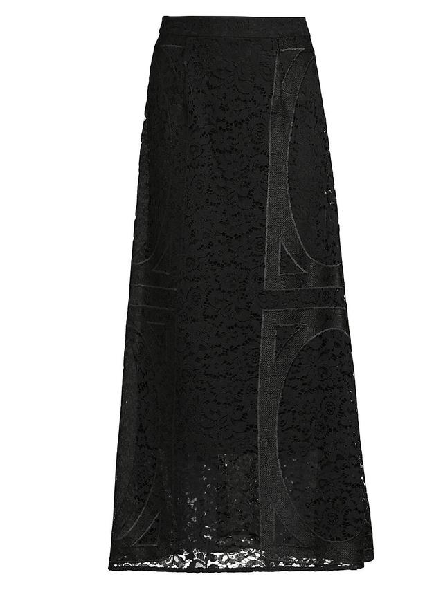 Womens Textured Panel A-Line Maxi Skirt Product Image