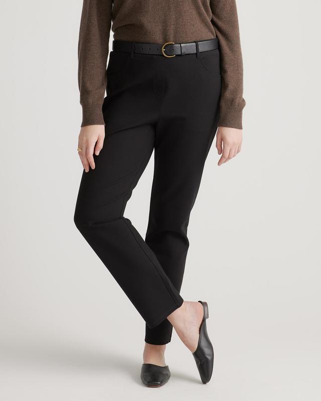 Ultra-Stretch Ponte Straight Leg 4-Pocket Pants - 28" inseam Product Image