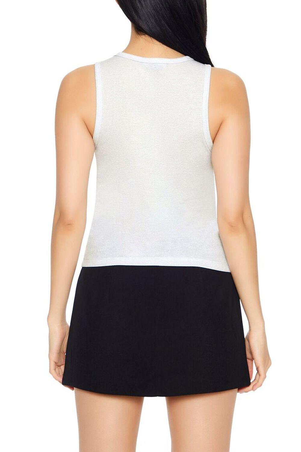 Glitter Ribbed Knit Tank Top | Forever 21 Product Image