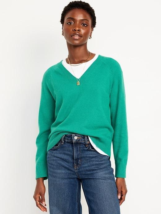 SoSoft Loose V-Neck Sweater Product Image