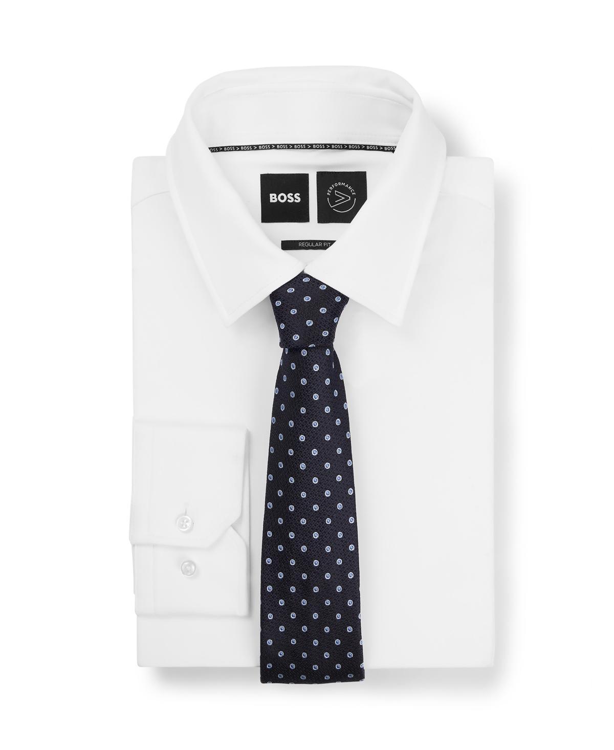 Boss by Hugo Boss Mens Micro Pattern Silk-Jacquard Tie Product Image