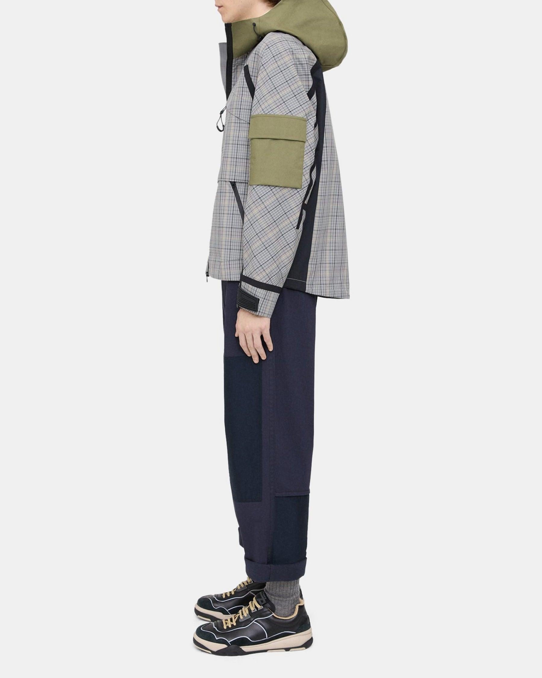 Backed Jacket in Cotton Check Product Image