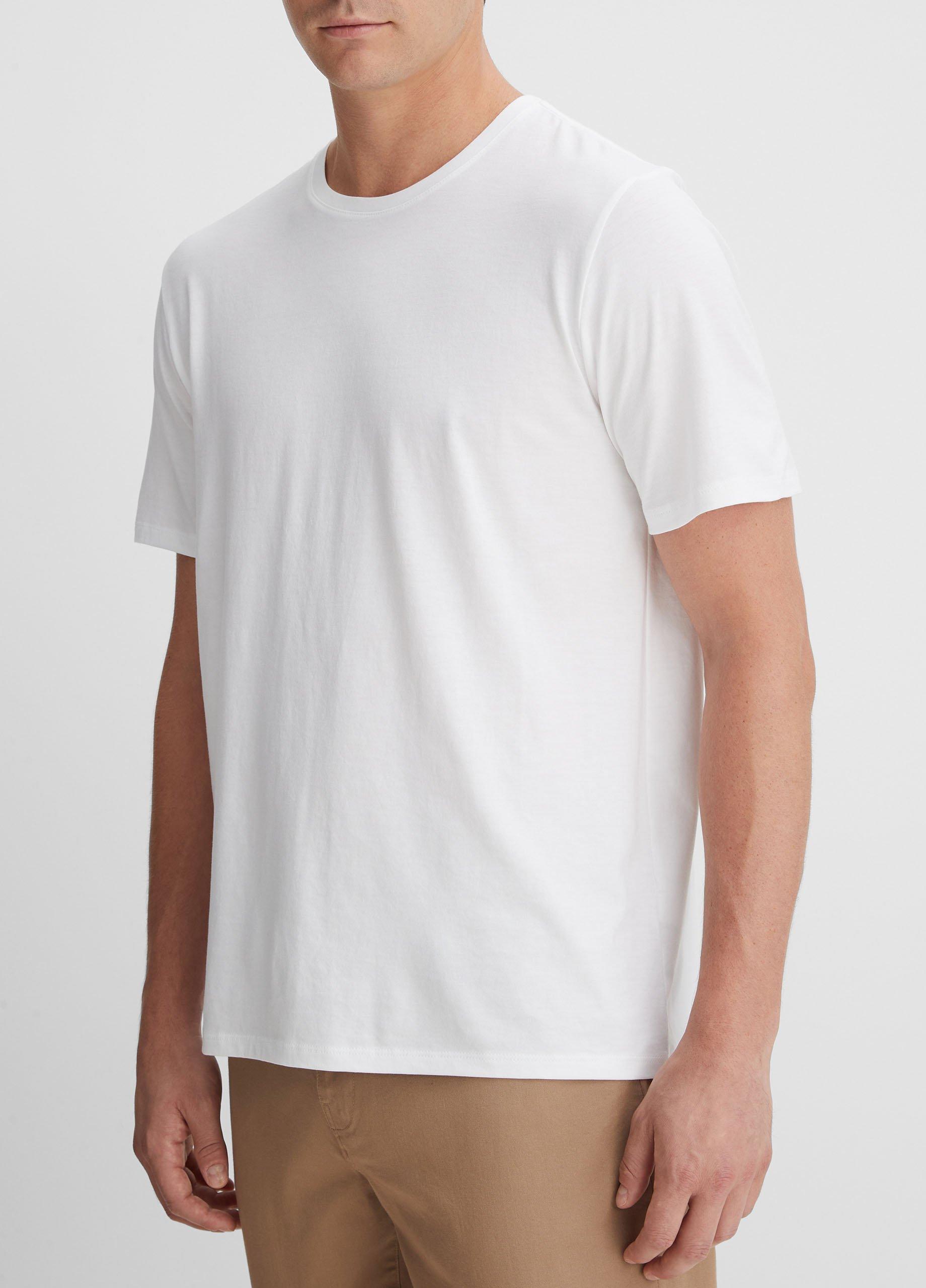 Pima Cotton Crew Neck T-Shirt Product Image