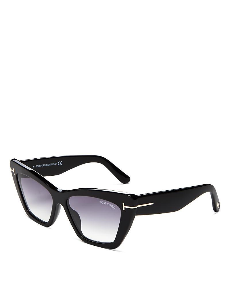 TOM FORD Wyatt 56mm Gradient Cat Eye Sunglasses Product Image