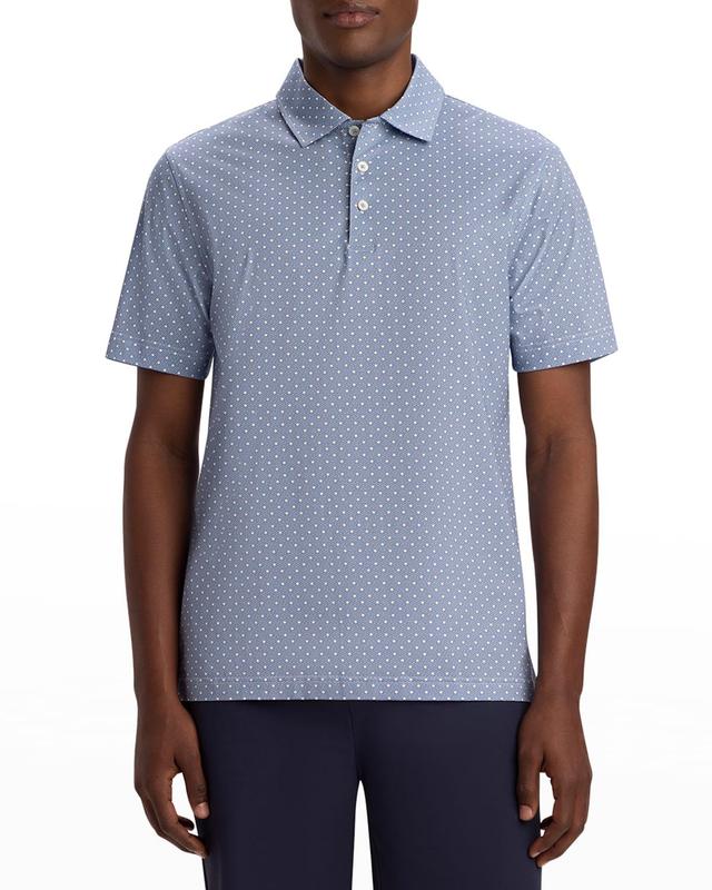 Mens Victor Ooohcotton Tech Polo Shirt - Dot Product Image