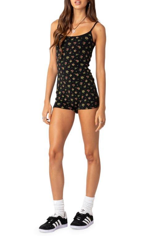 EDIKTED Ditsy Floral Open Back Romper Product Image