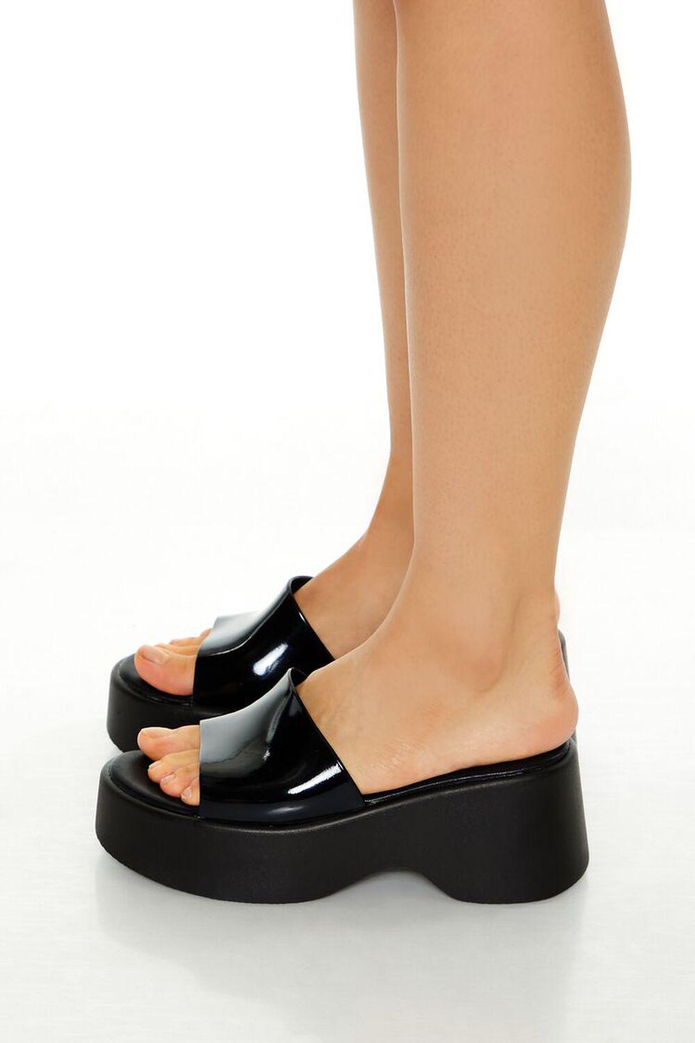 Faux Patent Leather Platform Wedges | Forever 21 Product Image