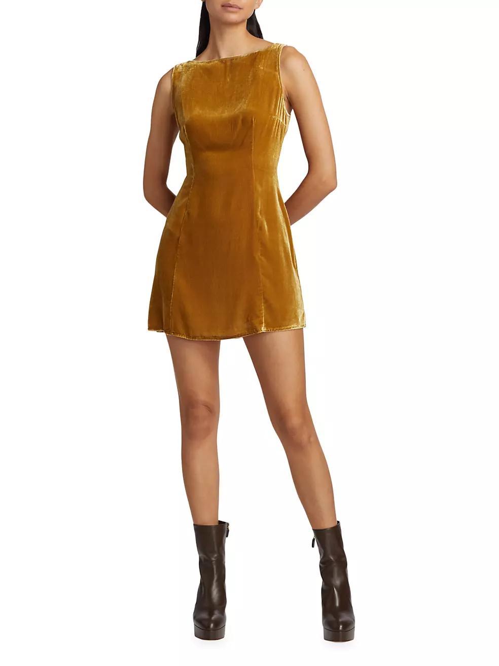 Brisbane Velvet Slip Minidress Product Image