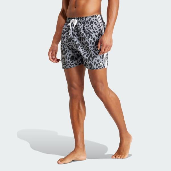 Essentials 3-Stripes Animal-Print CLX Swim Shorts Product Image