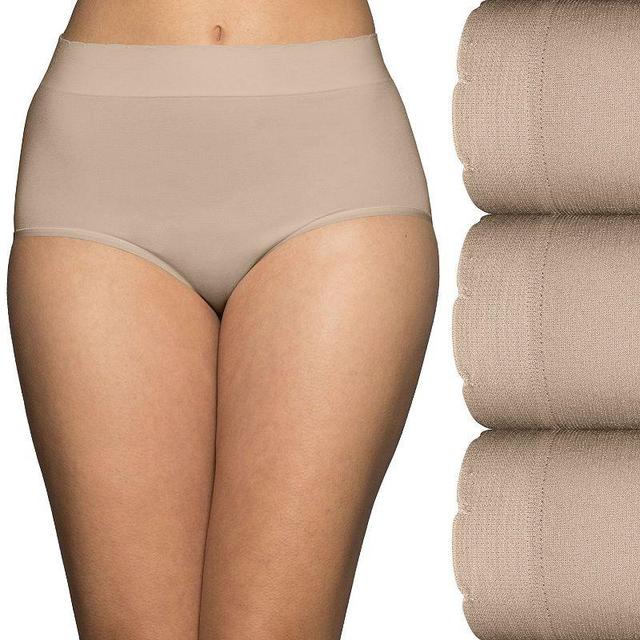 Womens Vanity Fair 3-Pack No Pinch No Show Seamless Briefs 13418 Product Image