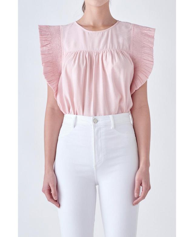 endless rose Womens Ruffle Detail Top Product Image