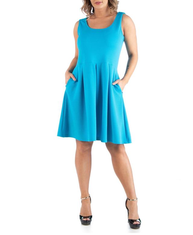 24seven Comfort Apparel Womens Plus Size Sleeveless Dress Product Image