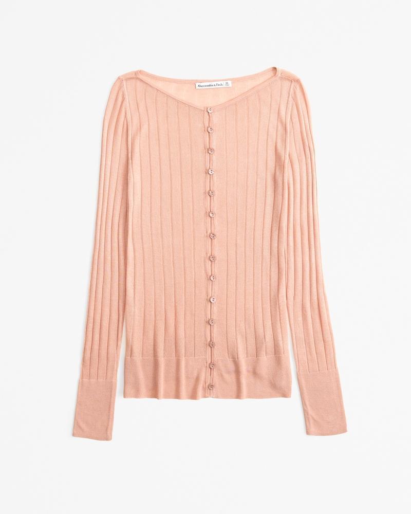 Sheer Slash Cardigan Product Image